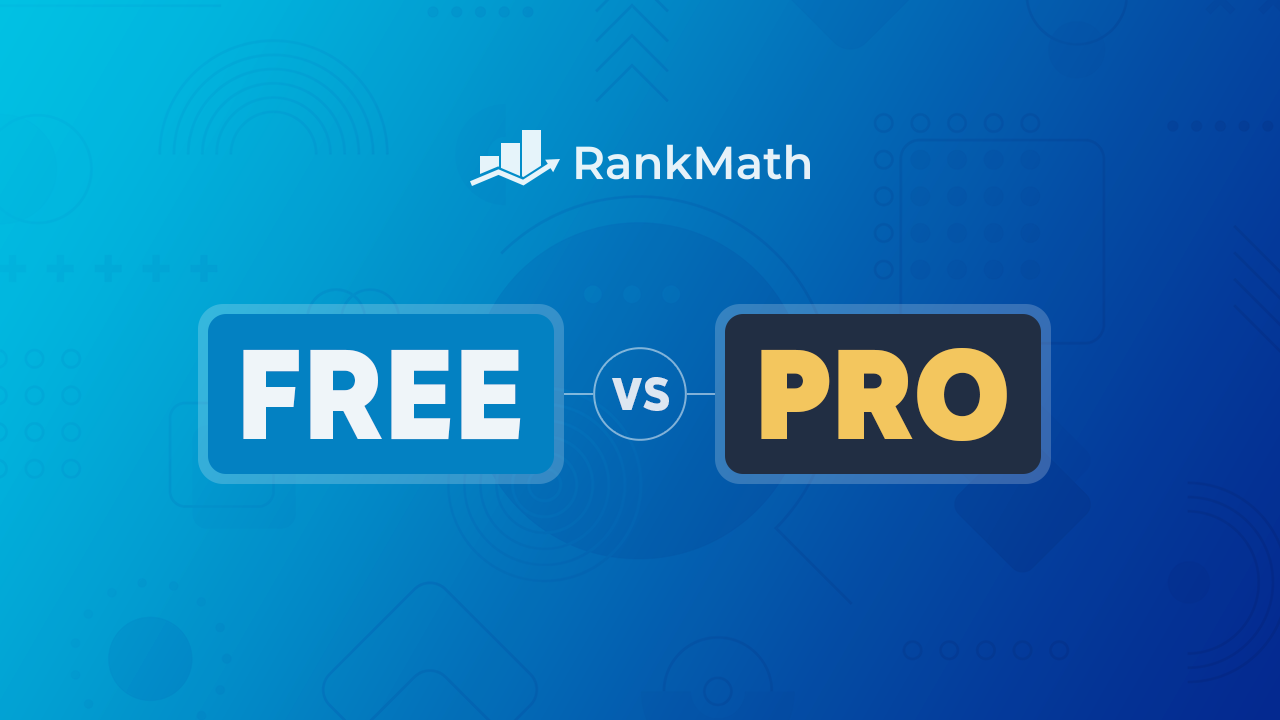 Rank Math 사용법, free vs pro