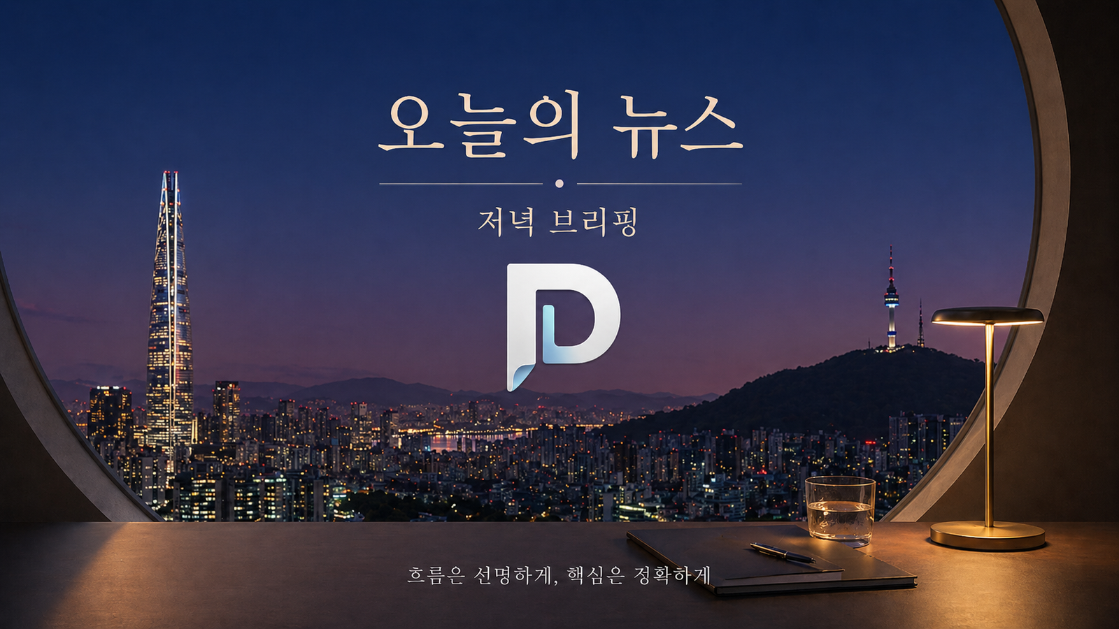 오늘의 뉴스 저녁 브리핑 대표 이미지