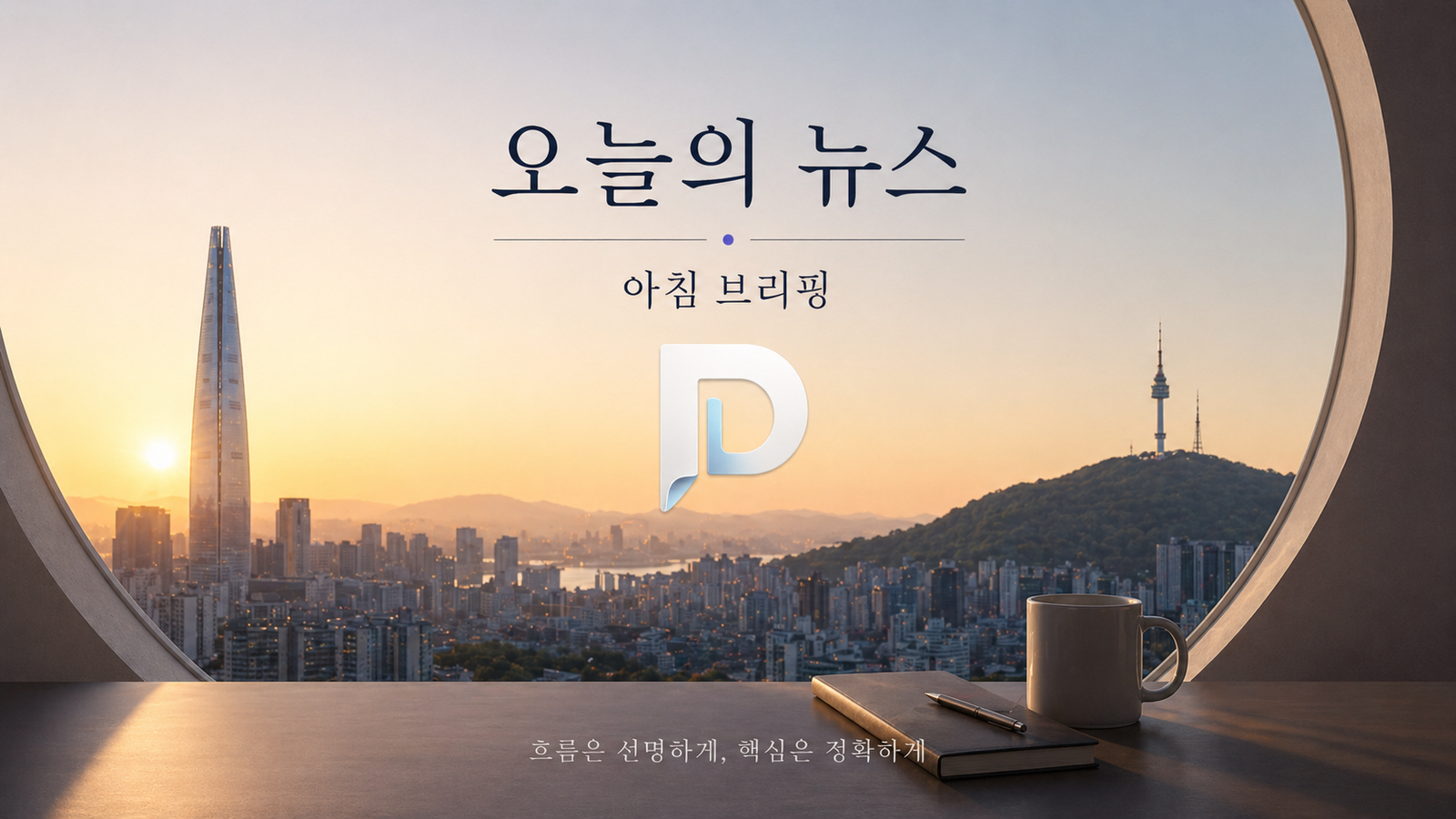 오늘의 뉴스 아침 브리핑 대표 이미지